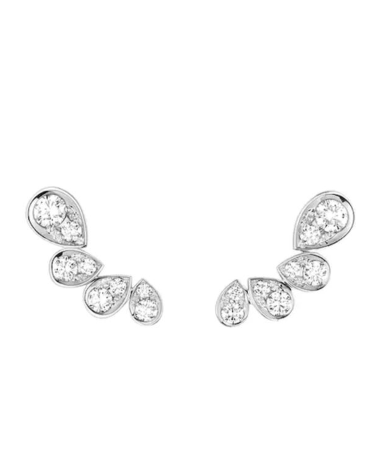 CHAUMET Joséphine Ronde d'Aigrettes 18K白金鑲鑽耳環