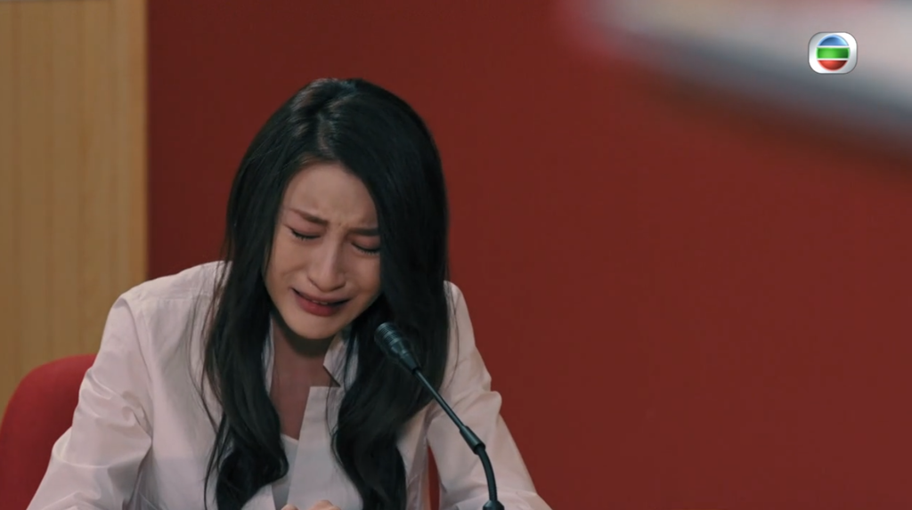 林夏薇在《七公主》其中一幕法庭喊戲入心入肺,當中眼淚於眼眶打轉一幕,贏盡正評。