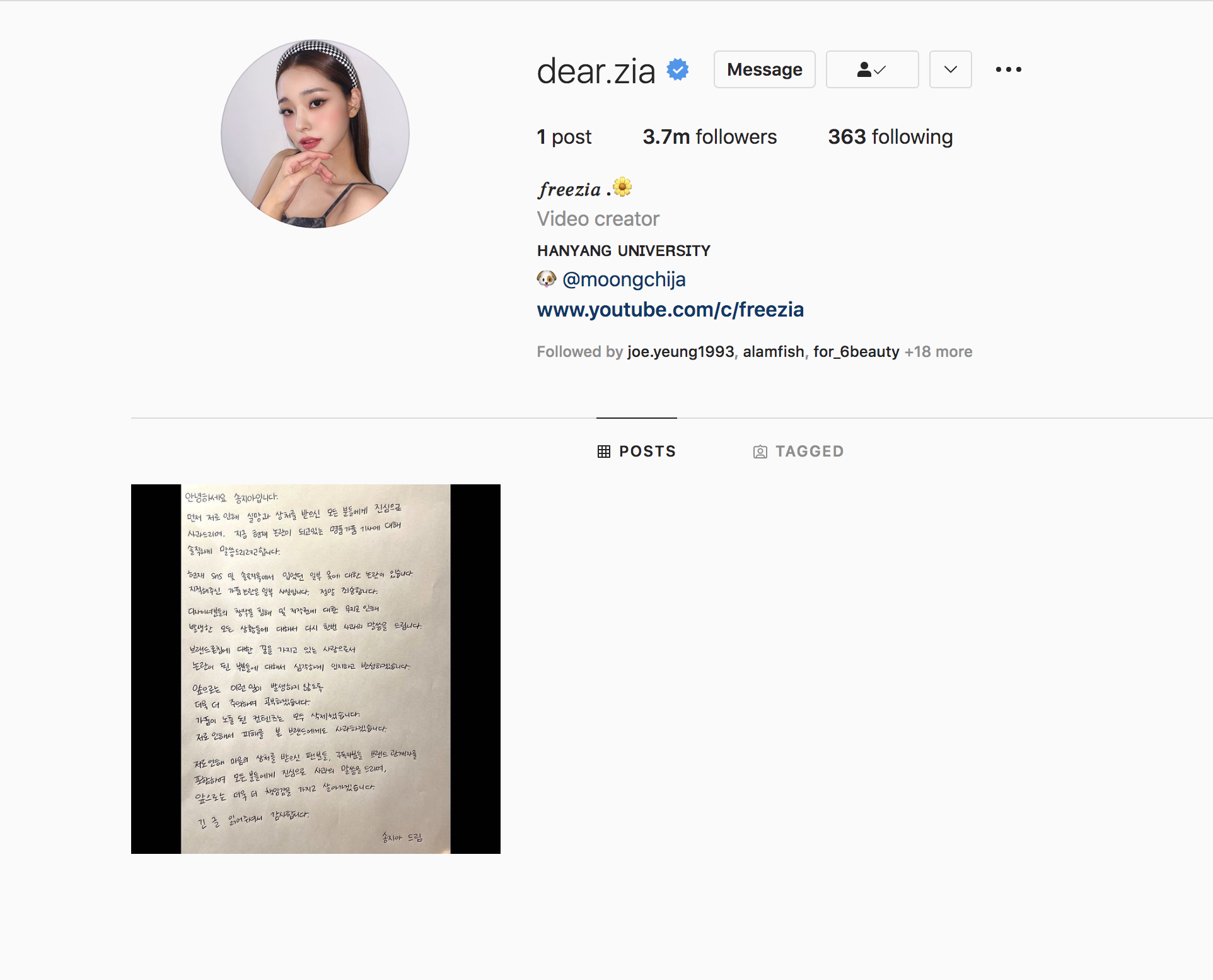 宋智雅IG僅得道歉文