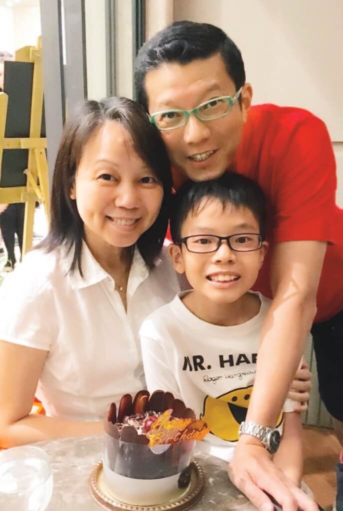 楊英偉與太太婚後育有一子。