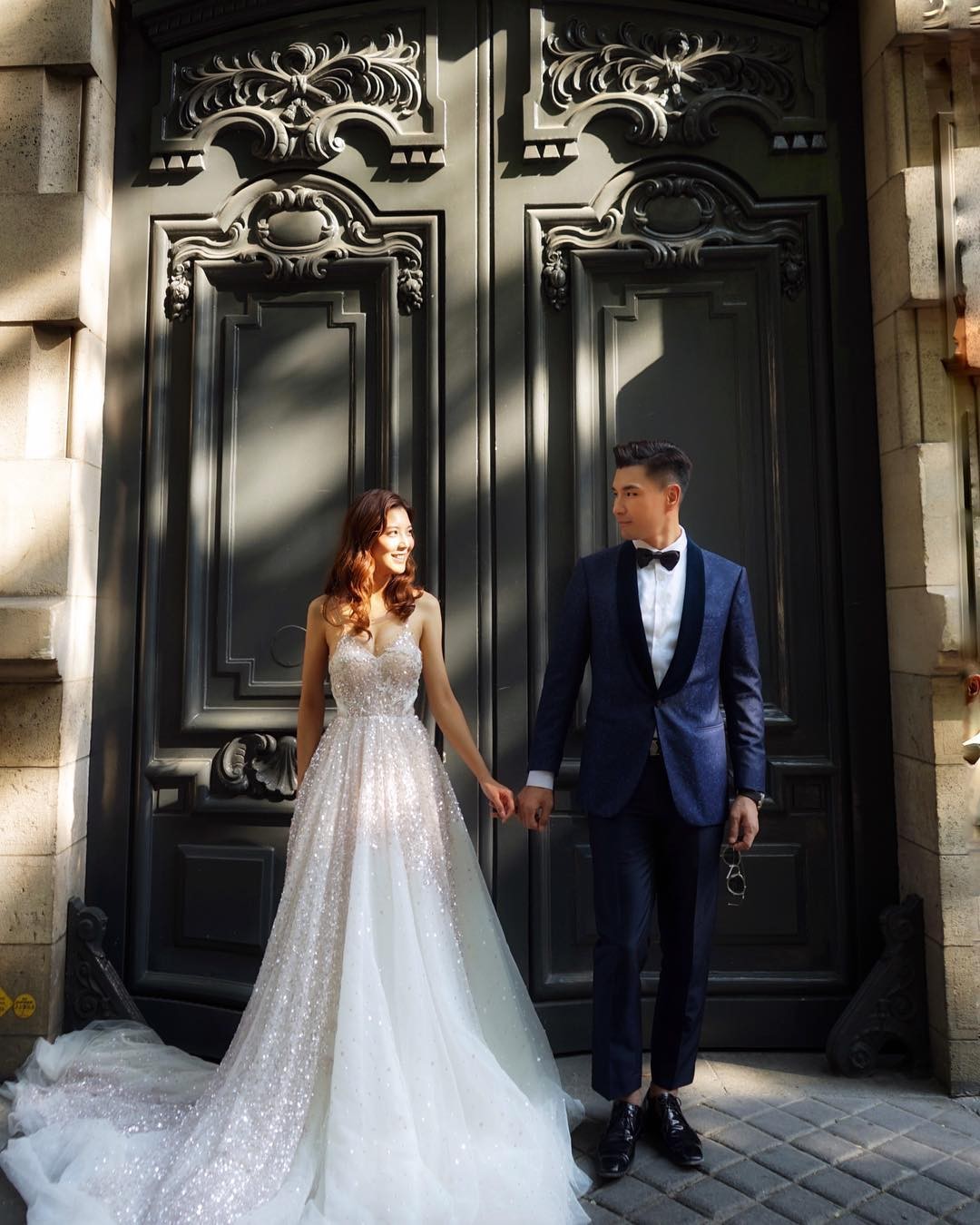 拍拖不足兩年,陳展鵬便宣布同單文柔結婚。