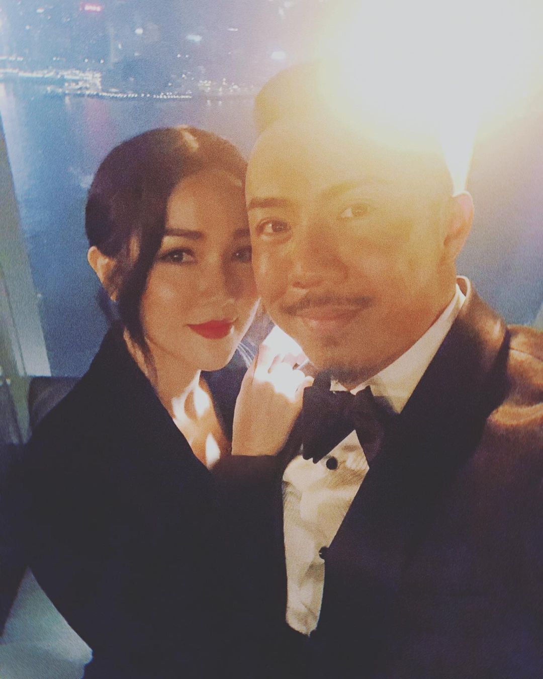 謝安琪甜蜜賀老公張繼聰生日。