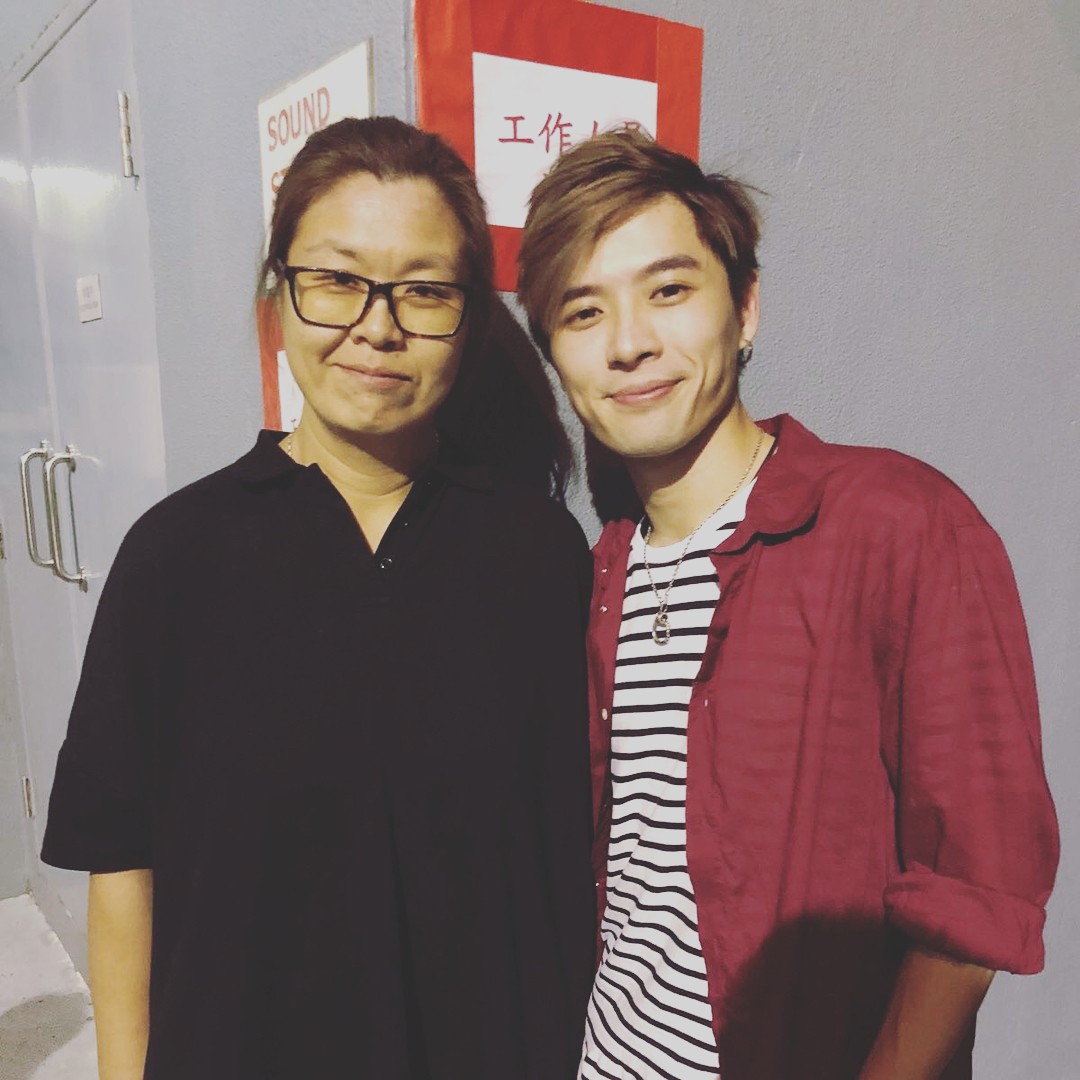 陳瑞輝(Frankie)與花姐合照。