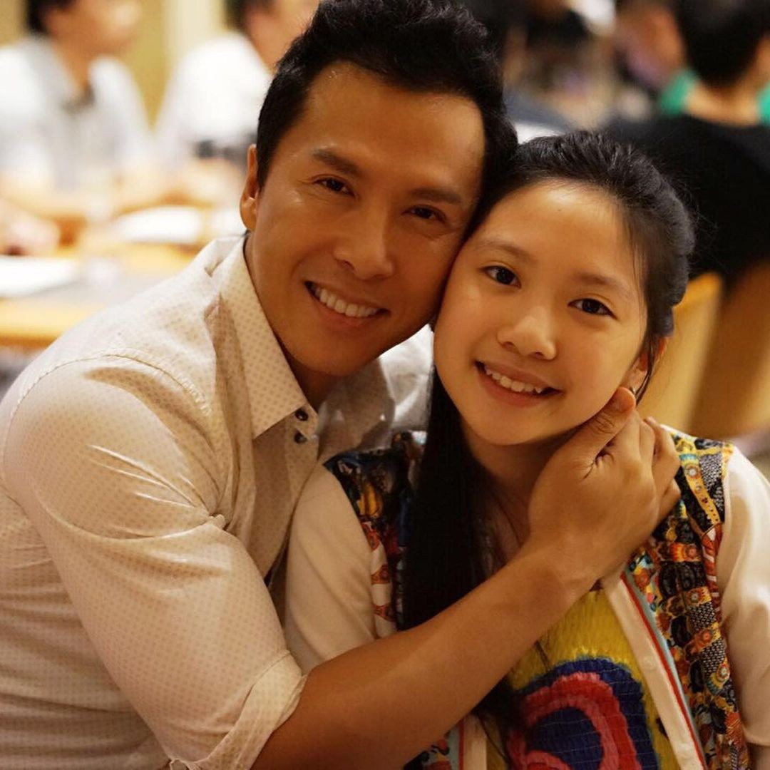 甄子丹與女兒Jasmine感情深厚