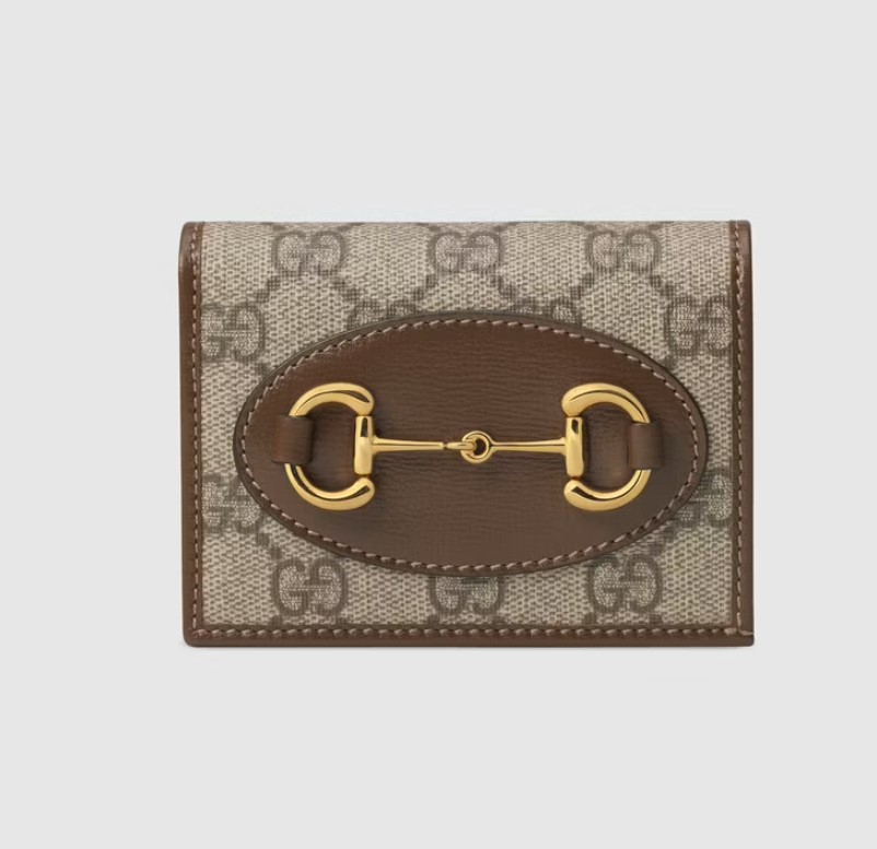 GUCCI Gucci馬銜扣1955卡片套銀包 $4,000