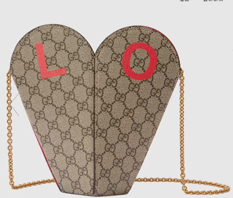 GUCCI另一款情人節小型心形手袋$ 9,900