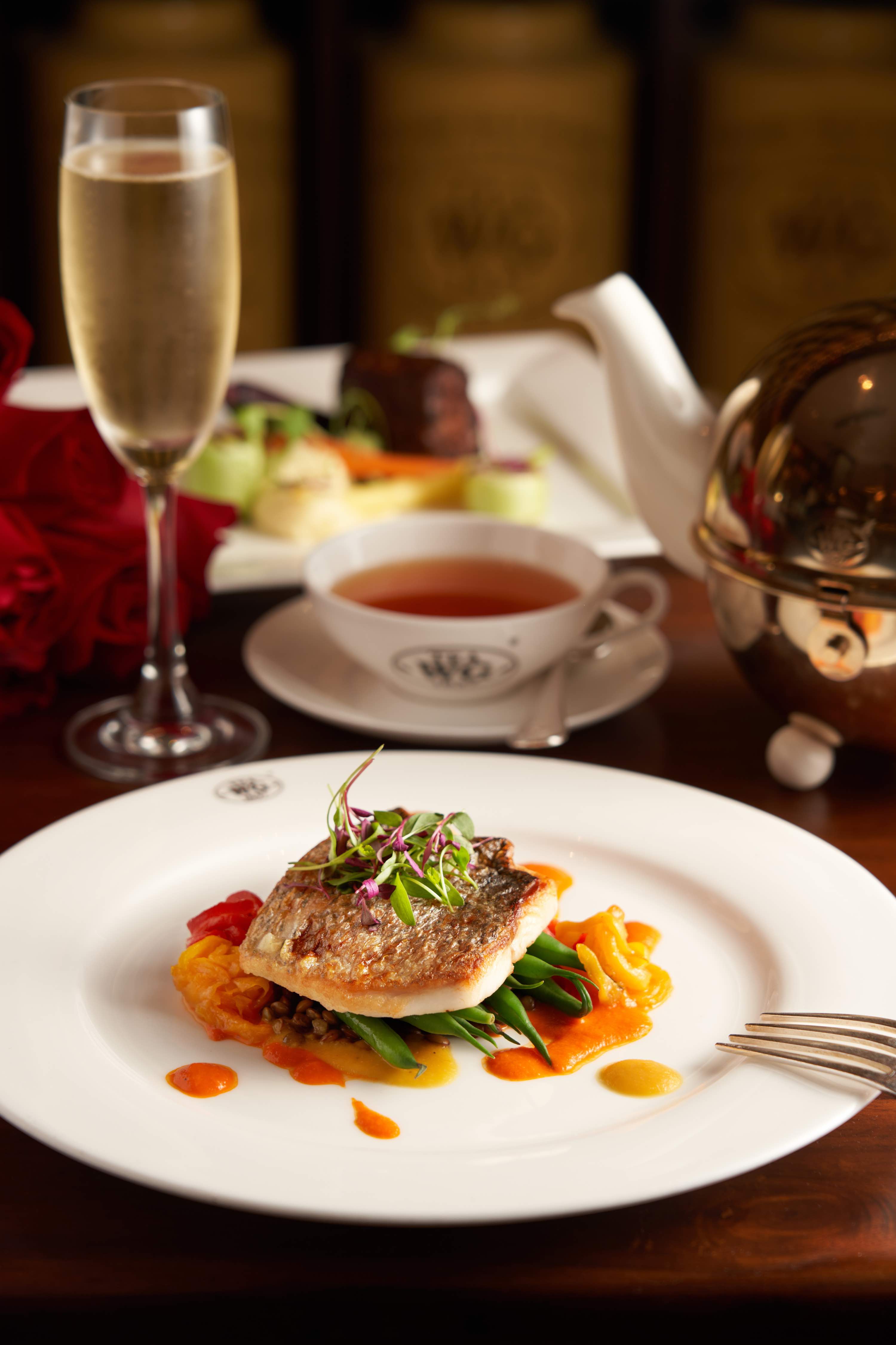 香煎鱸魚柳配四季豆