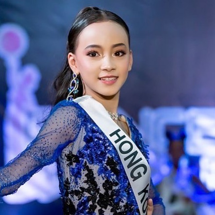 成為第一位代表香港參賽的小小模特兒