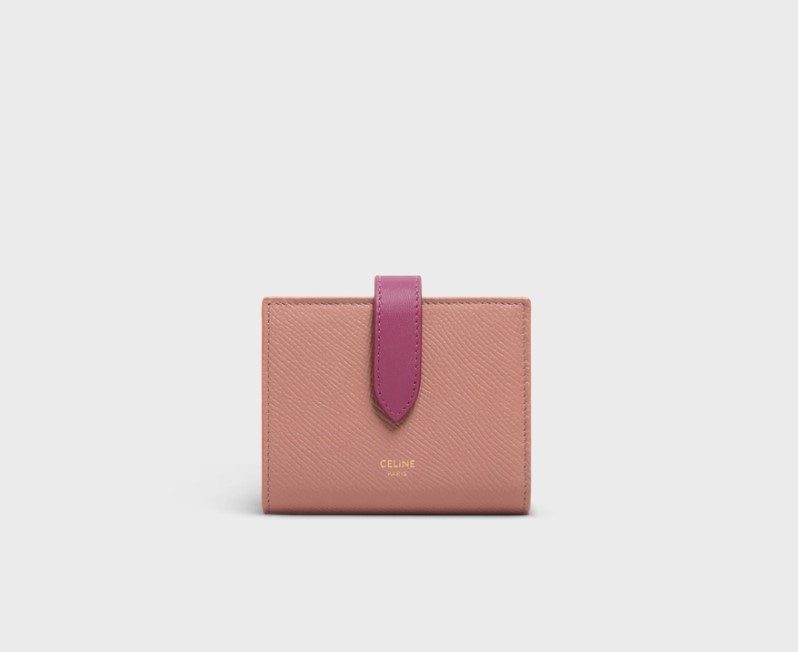 CELINE Strap雙色小牛皮短銀包 $4,700