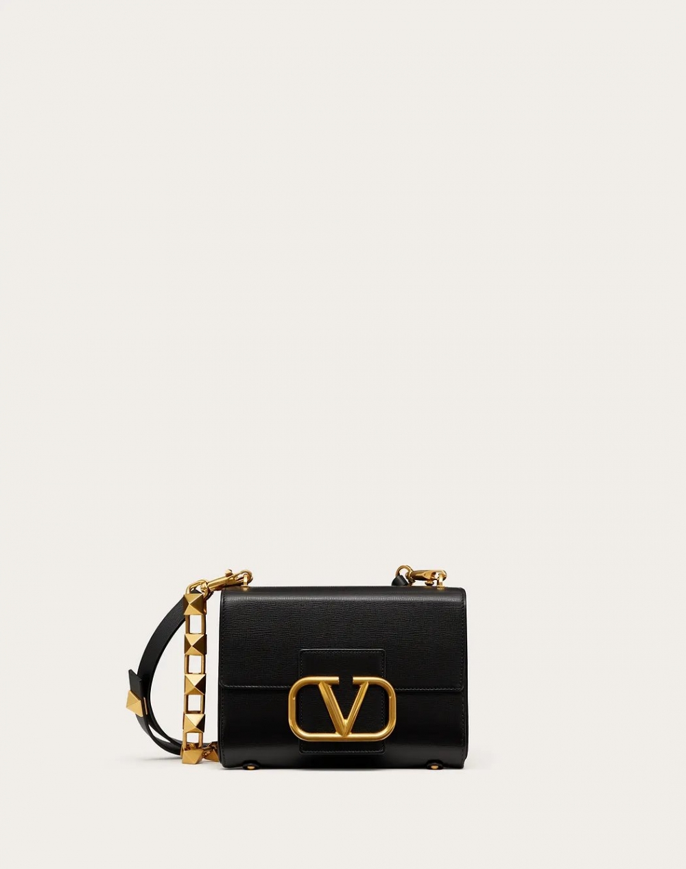 Valentino Grainy Stud Sign Calfskin Shoulder Bag（$25,500)