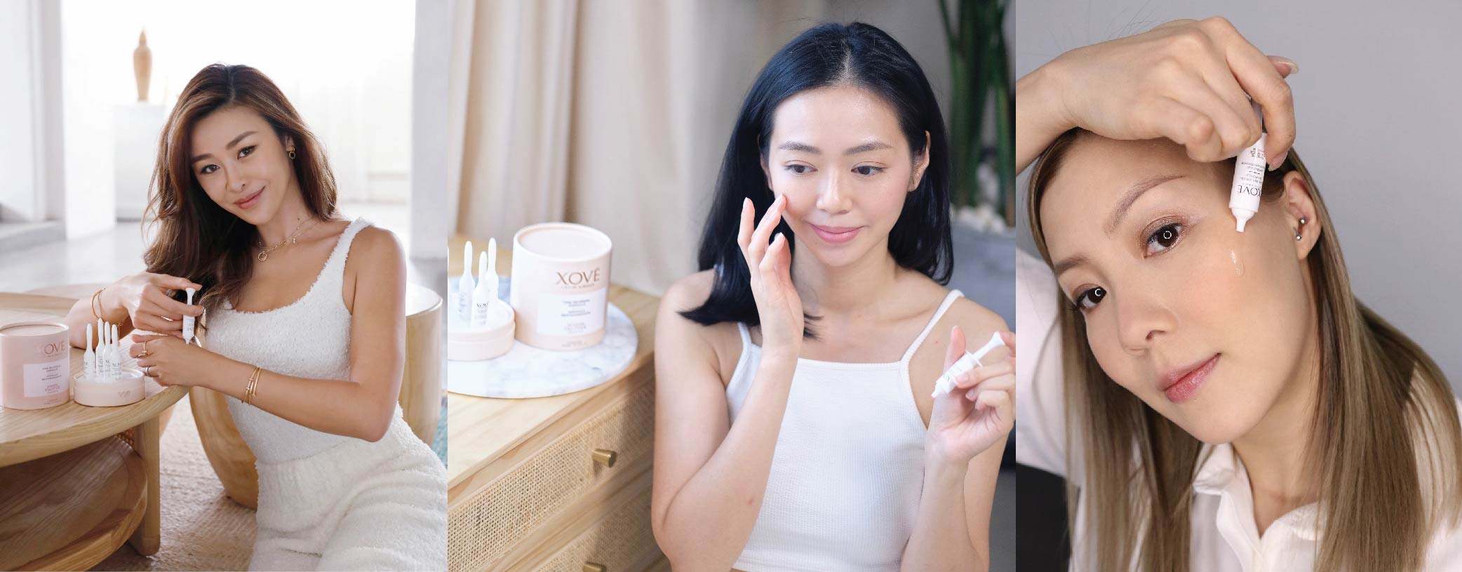 一眾知性KOL早已感受到白松露逆齡再生安瓶精華的修護力,皆高度評價。