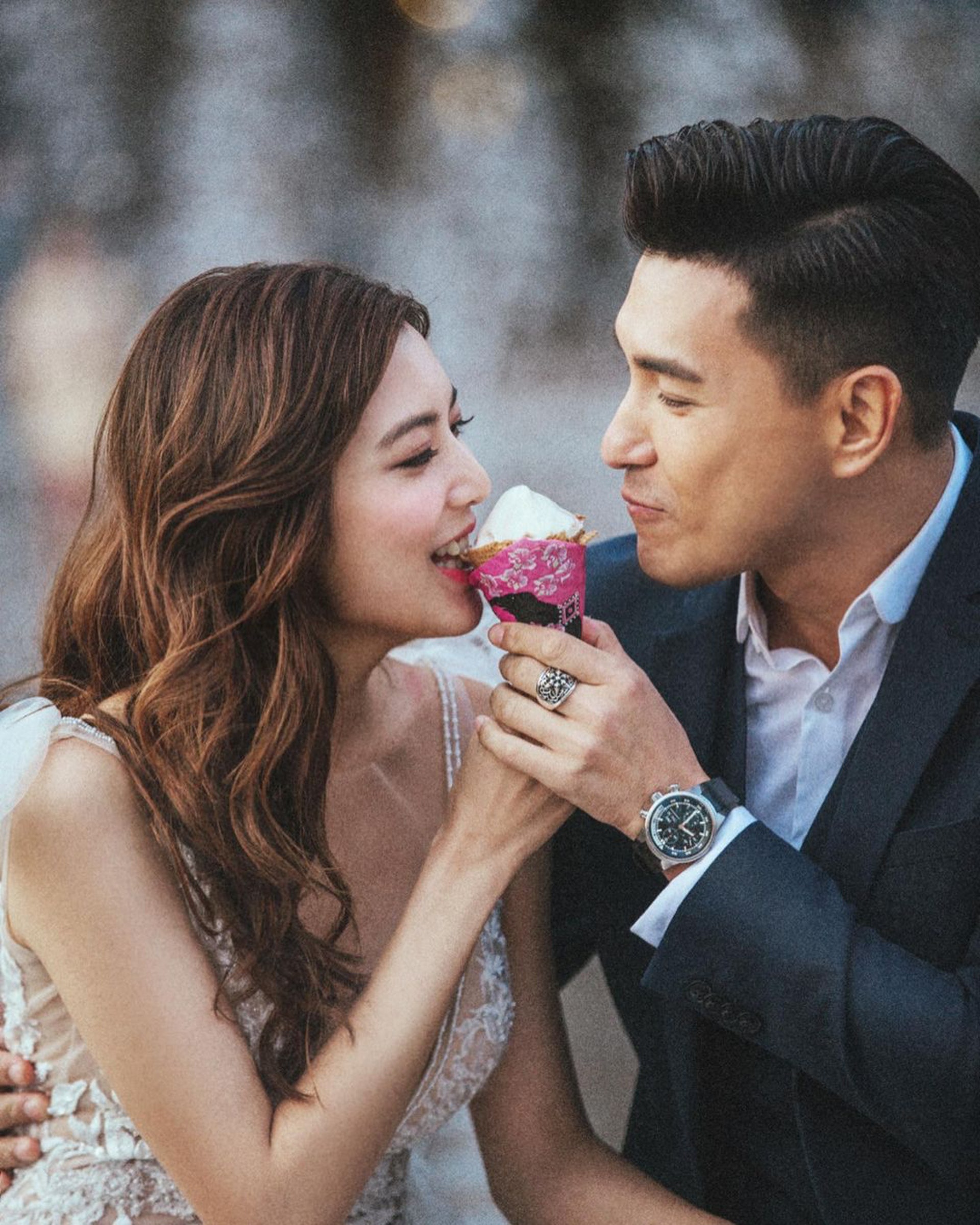 單文柔同陳展鵬拍拖一年幾後便拉埋天窗。