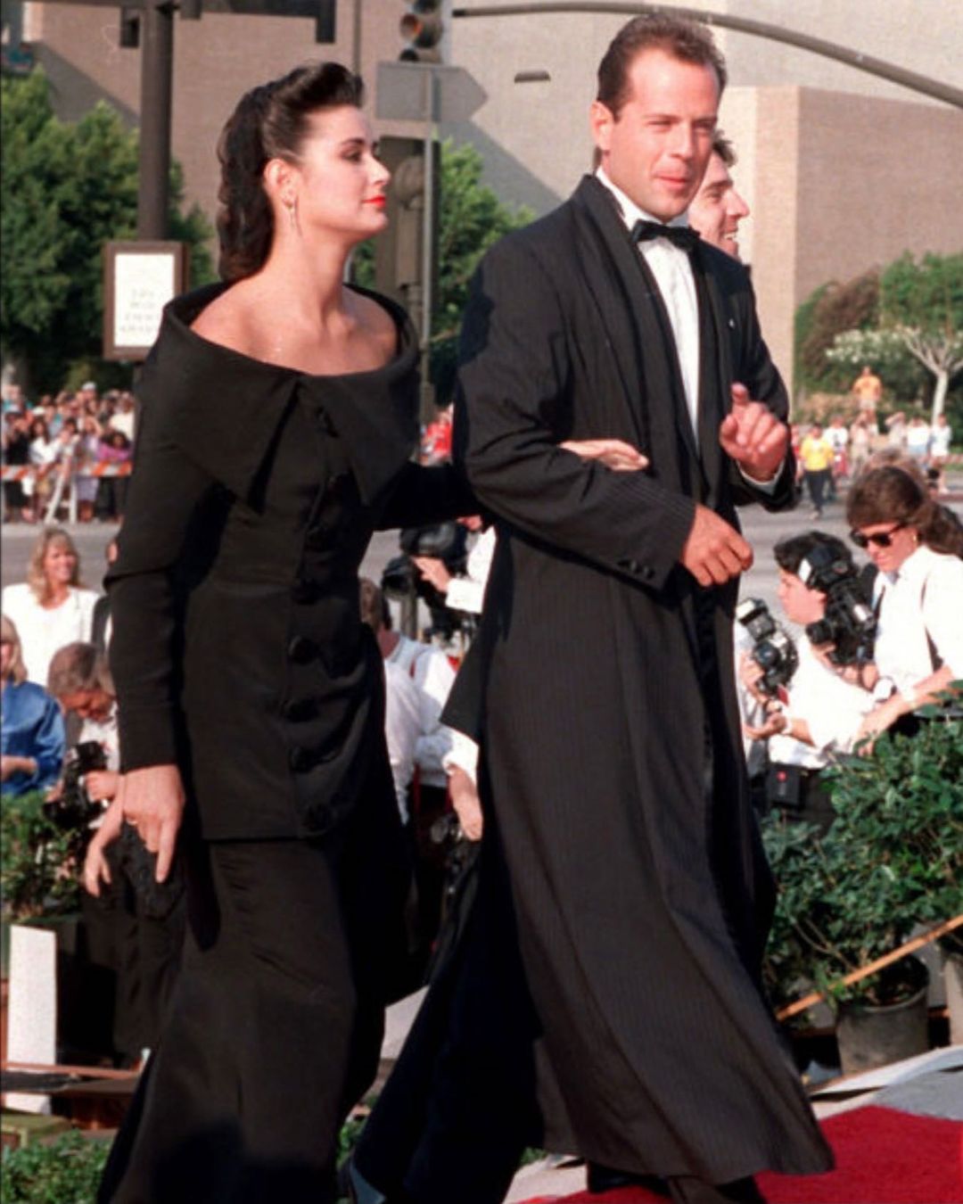狄美摩亞(Demi Moore)與布斯韋利士(Bruce Willis)結婚
