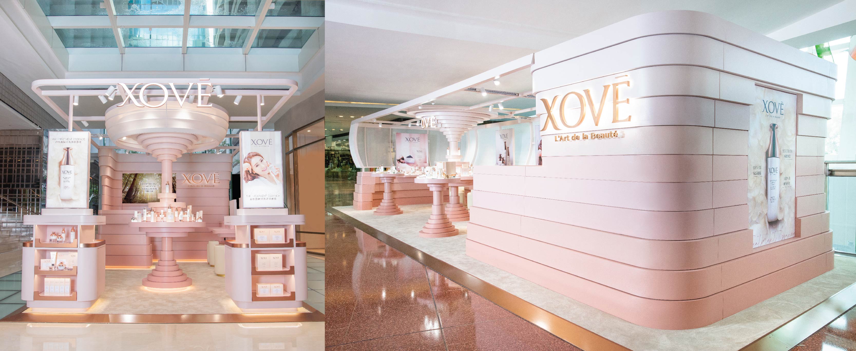 除網店外,XOVĒ設有5間實物店,讓你在入手前,能夠親身感受產品的質感與功效。