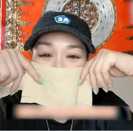 鍾麗緹在直播上落淚