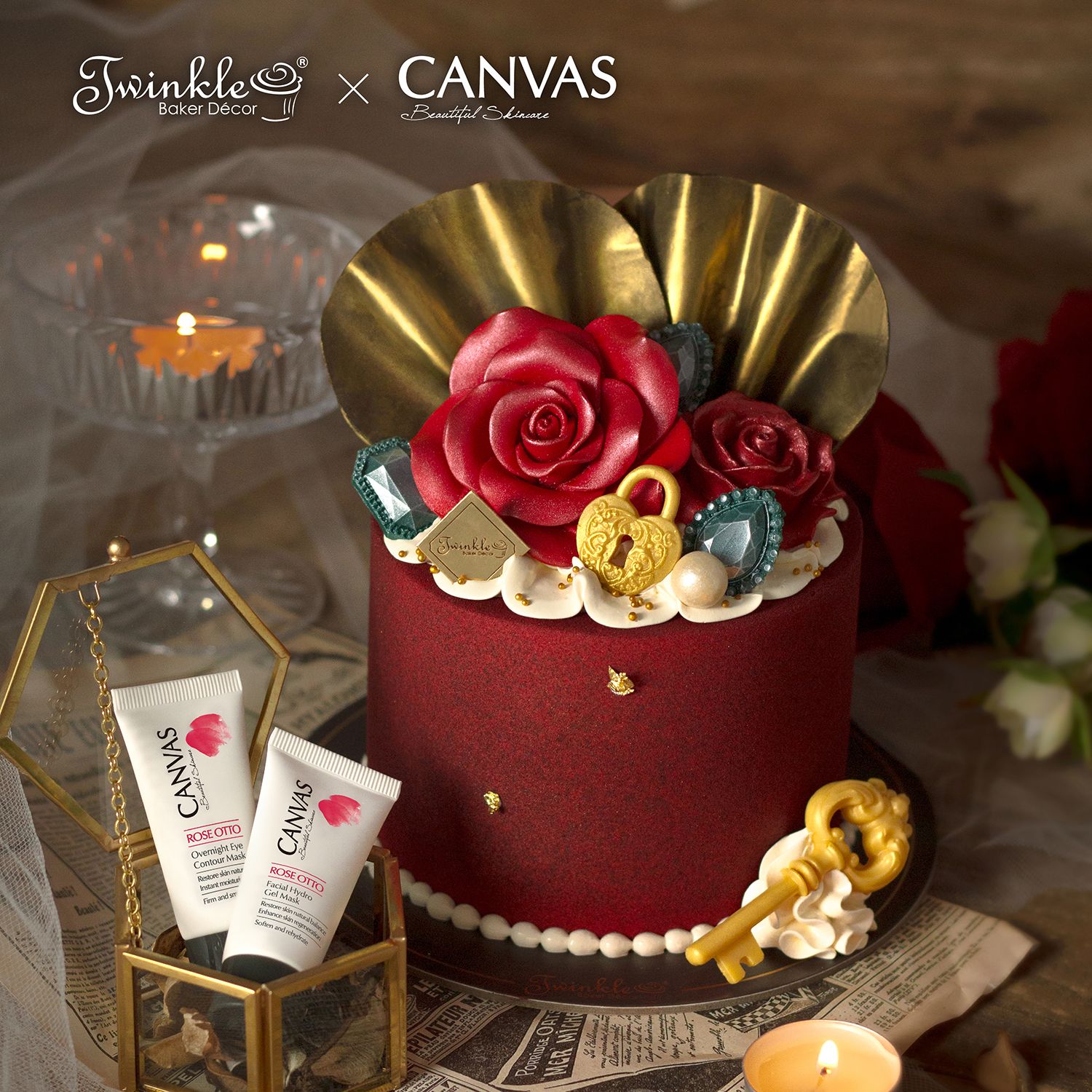 Twinkle Baker Décor推出「L'Amour Rose」聯乘澳洲天然香薰護膚品牌CANVAS之作