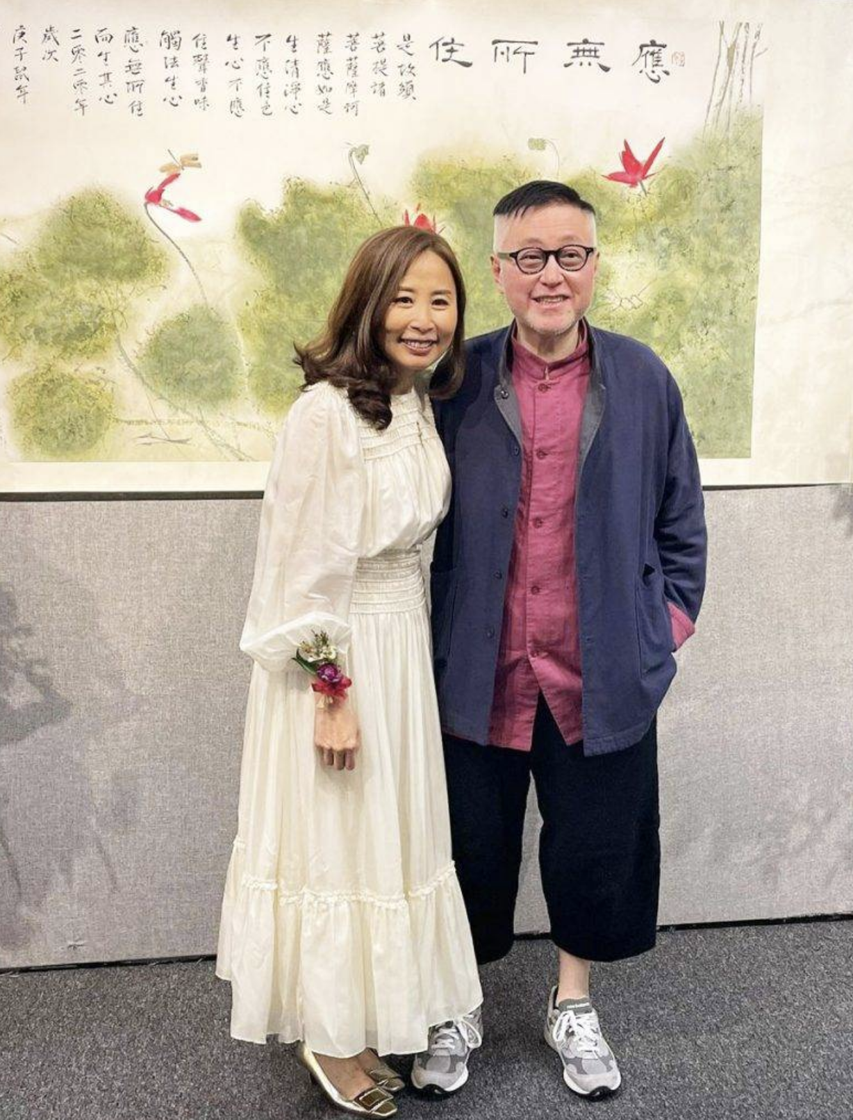 蘭茜（簡詠嫻）與谷德昭合照