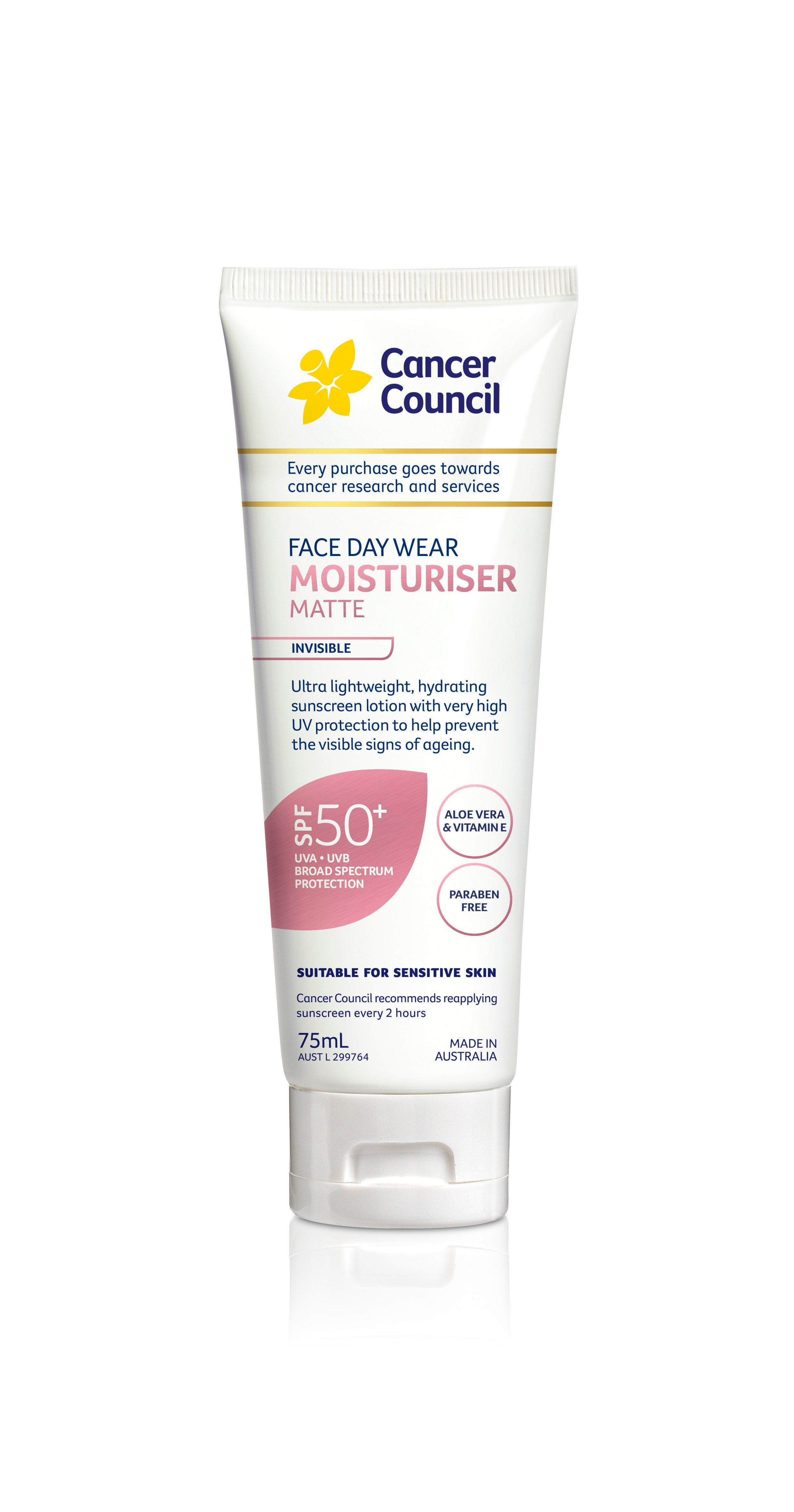 啞緻保濕防曬霜SPF50+HK$139/75ML