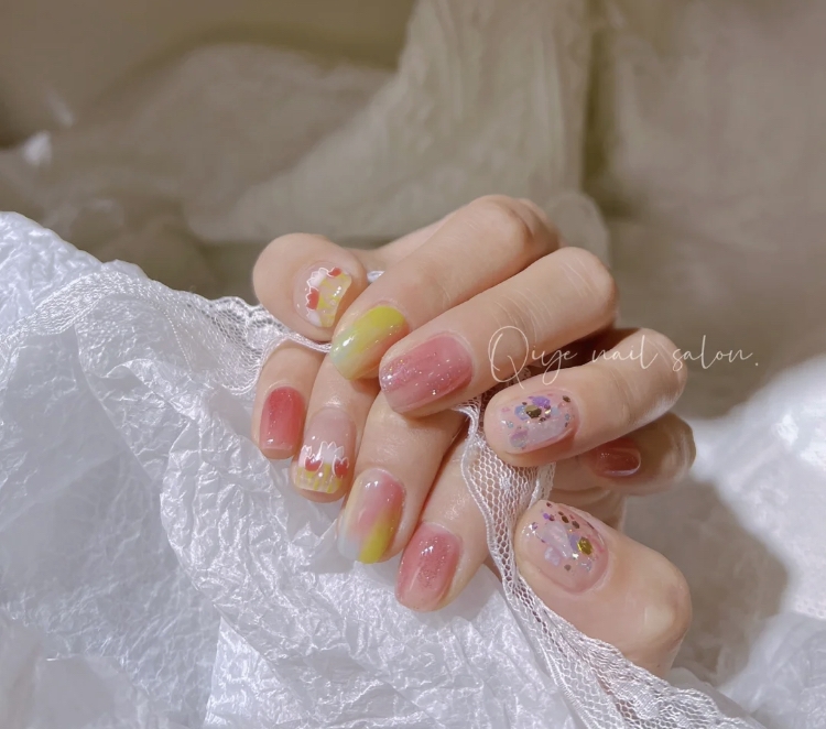 冰晶暈染鬱金香
