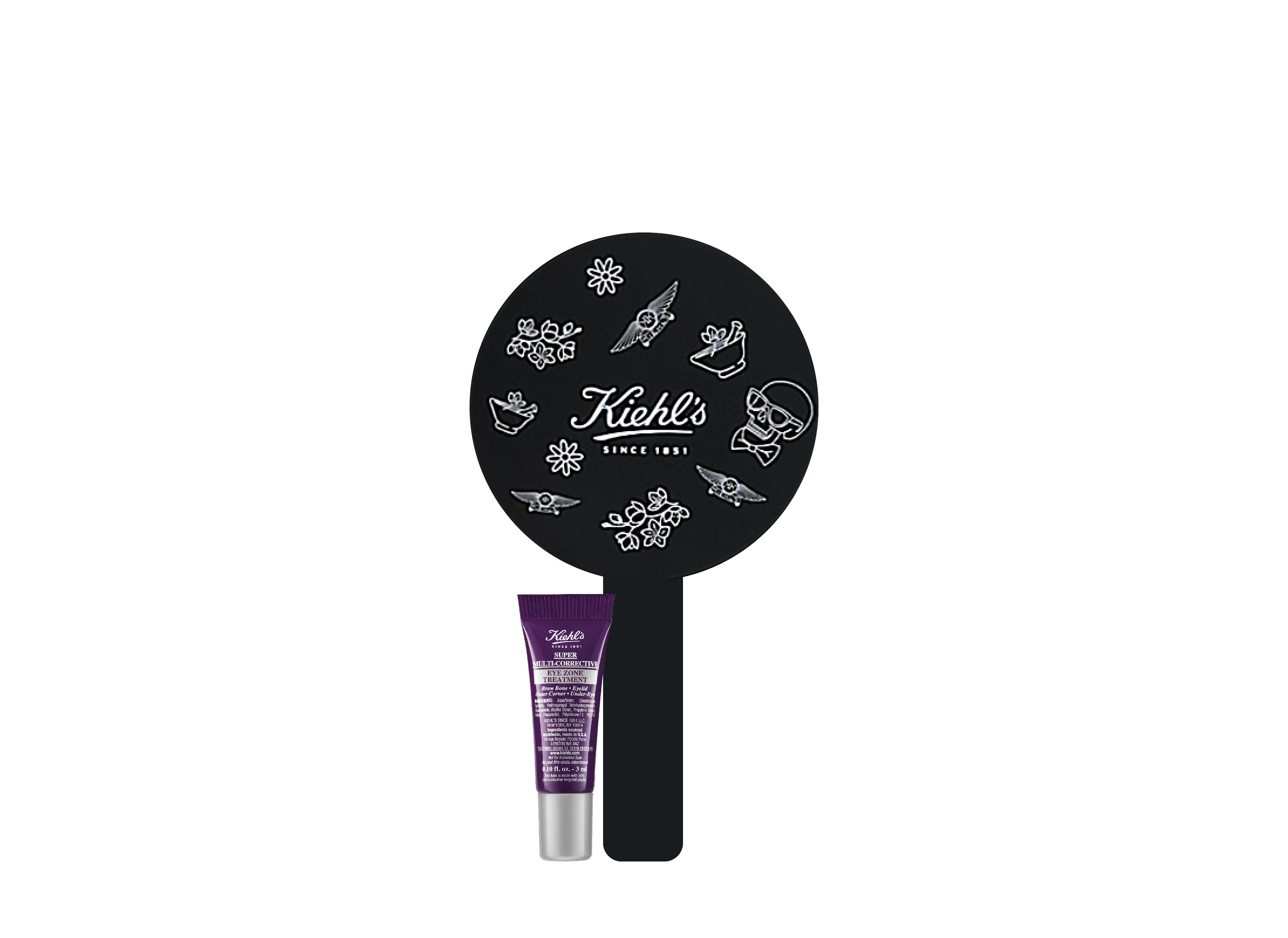 購買任何正價產品即可獲極緻煥活全效眼霜旅行試用裝(3ml)及Kiehl's 黑色手拿鏡乙個