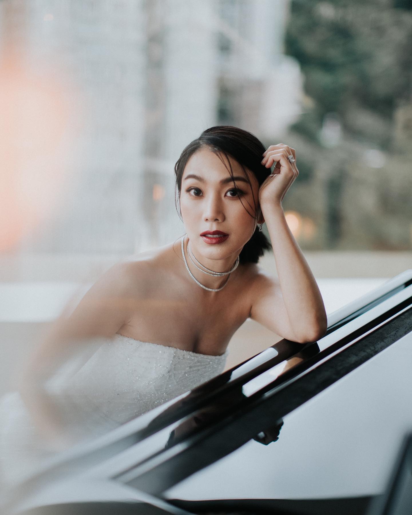 姜麗文與未婚夫Pakho在美國低調簽紙結婚,雙方家長及親朋戚友未能飛往現場見證。