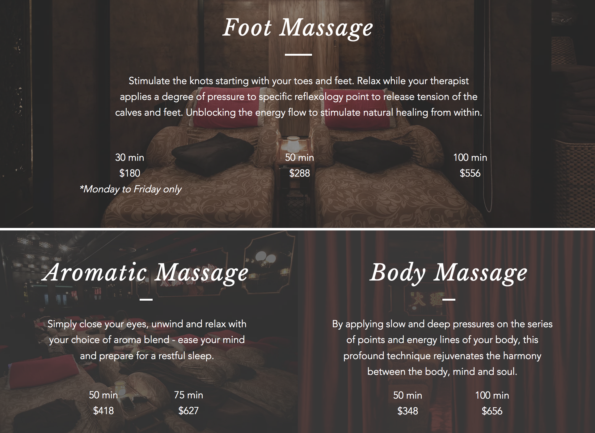 大班公館收費表