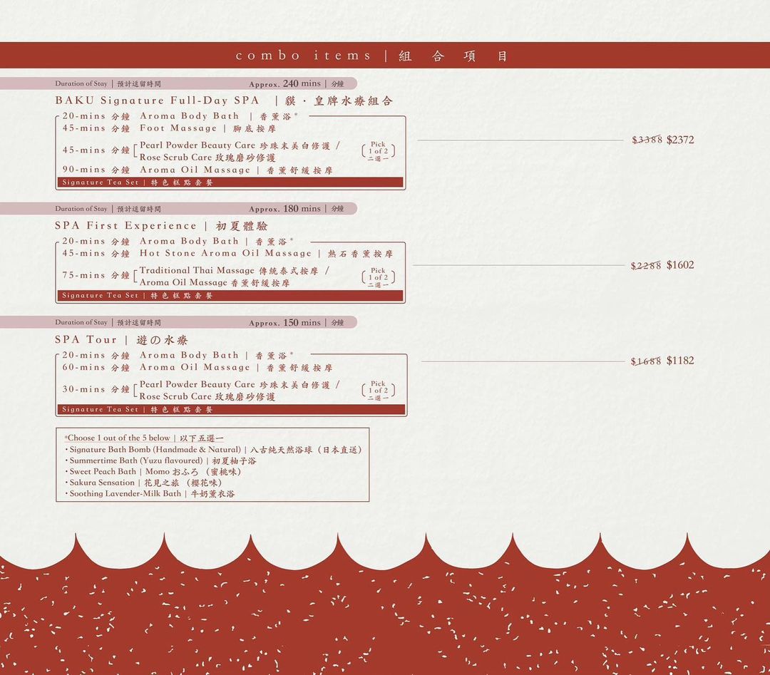 BAKU八古奢華按摩體驗