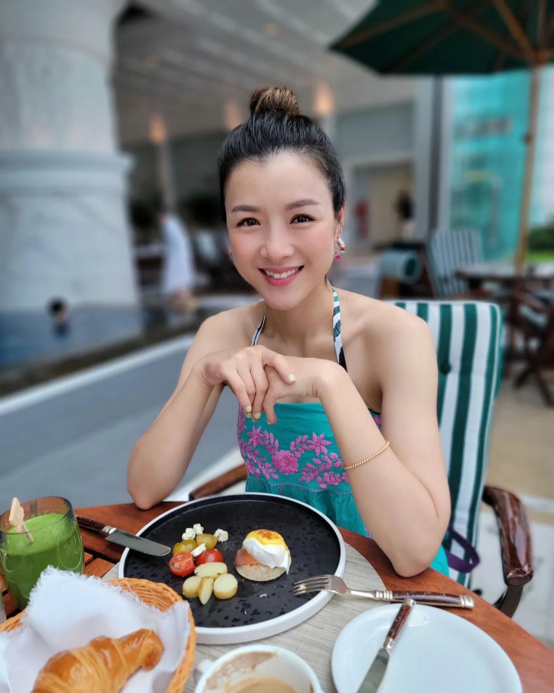 陳茵媺在社交平台所分享的大部分的靚相都是由老公陳豪操刀。