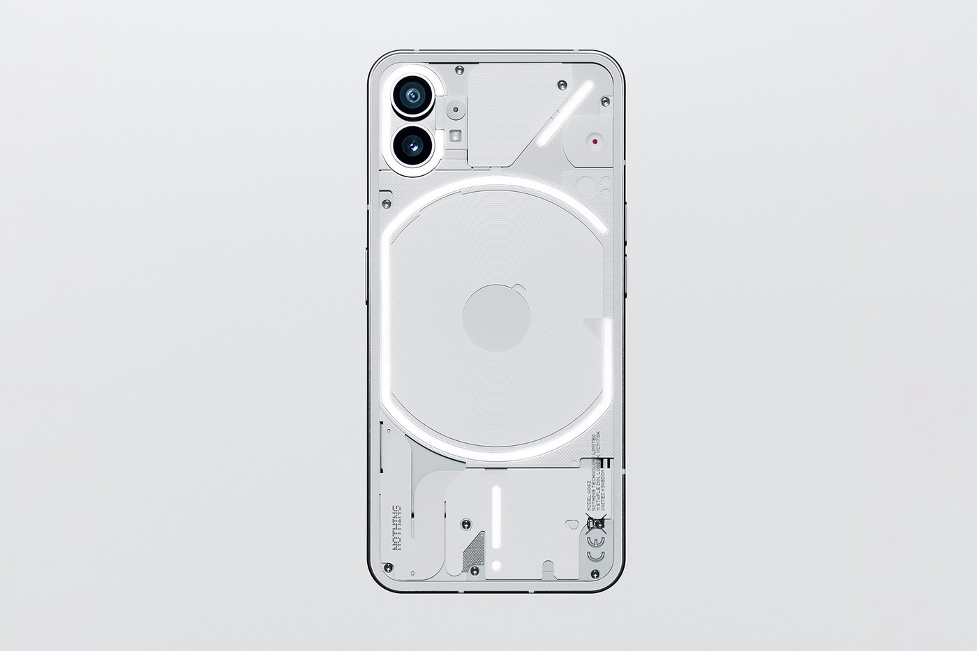 Nothing phone(1)的雙鏡頭配備50MP的廣角相機(Sony IMX766)和超廣角相機(Samsung JN1)