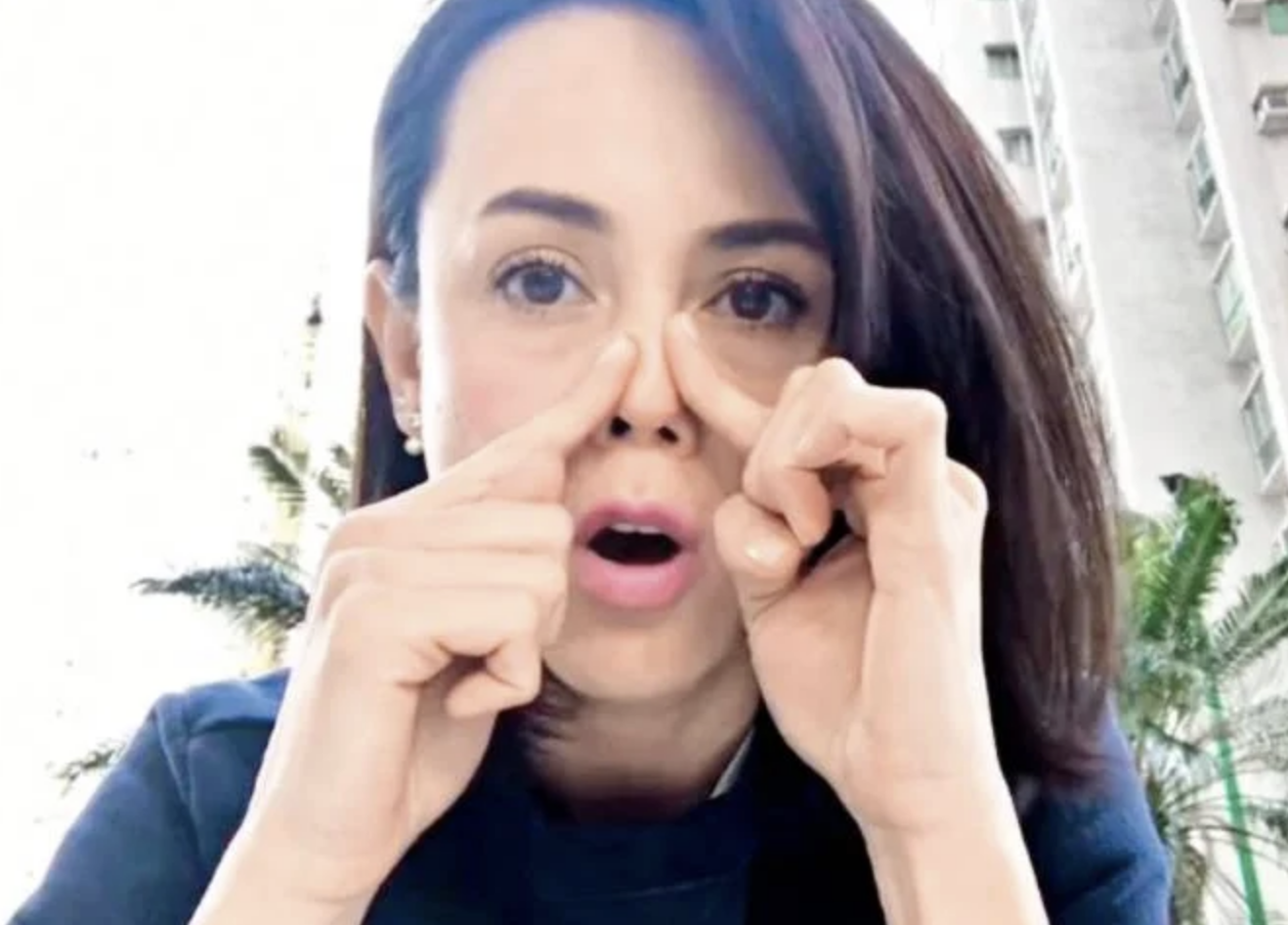 韓君婷早年在浴室滑倒而破相