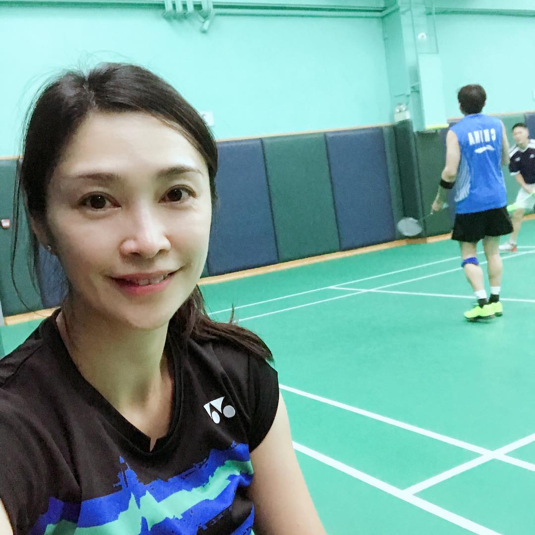 盧淑儀多年來堅持運動，才能保持美貌。