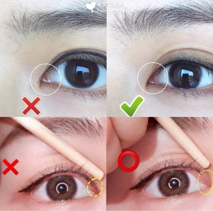 誤區四:眼頭畫好畫滿