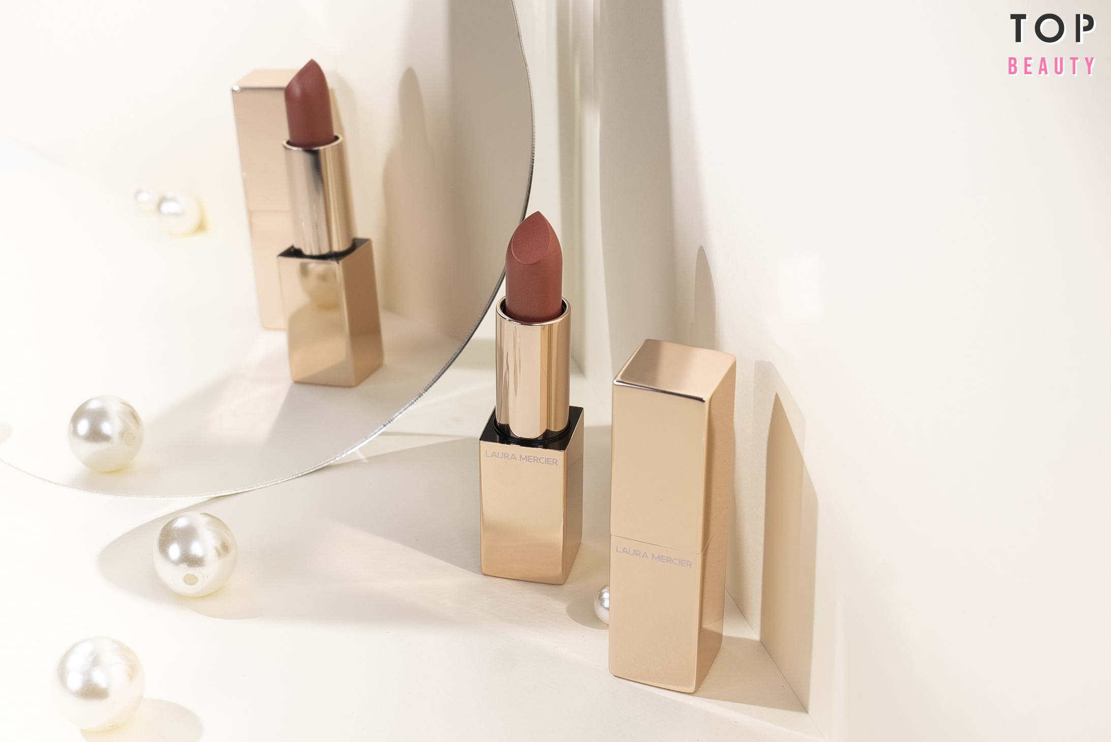 Laura Mercier 粉金玫瑰柔光唇膏 $280