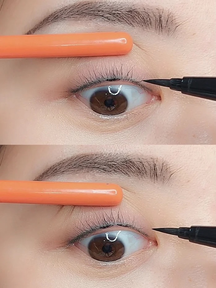 誤區一:眼線畫在睫毛外側