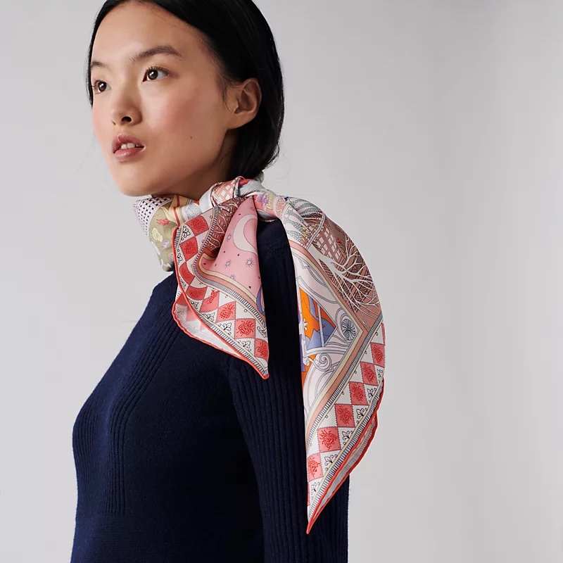 Hermès絲巾6種必學綁法!