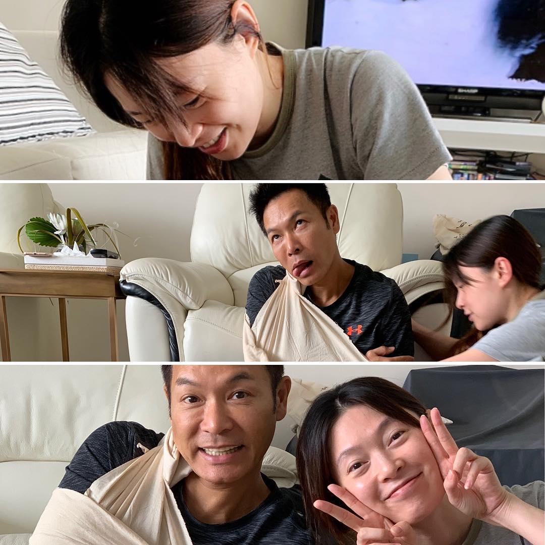 郭晉安與老婆歐倩怡合照