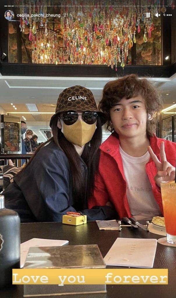 張柏芝與大仔Lucas。