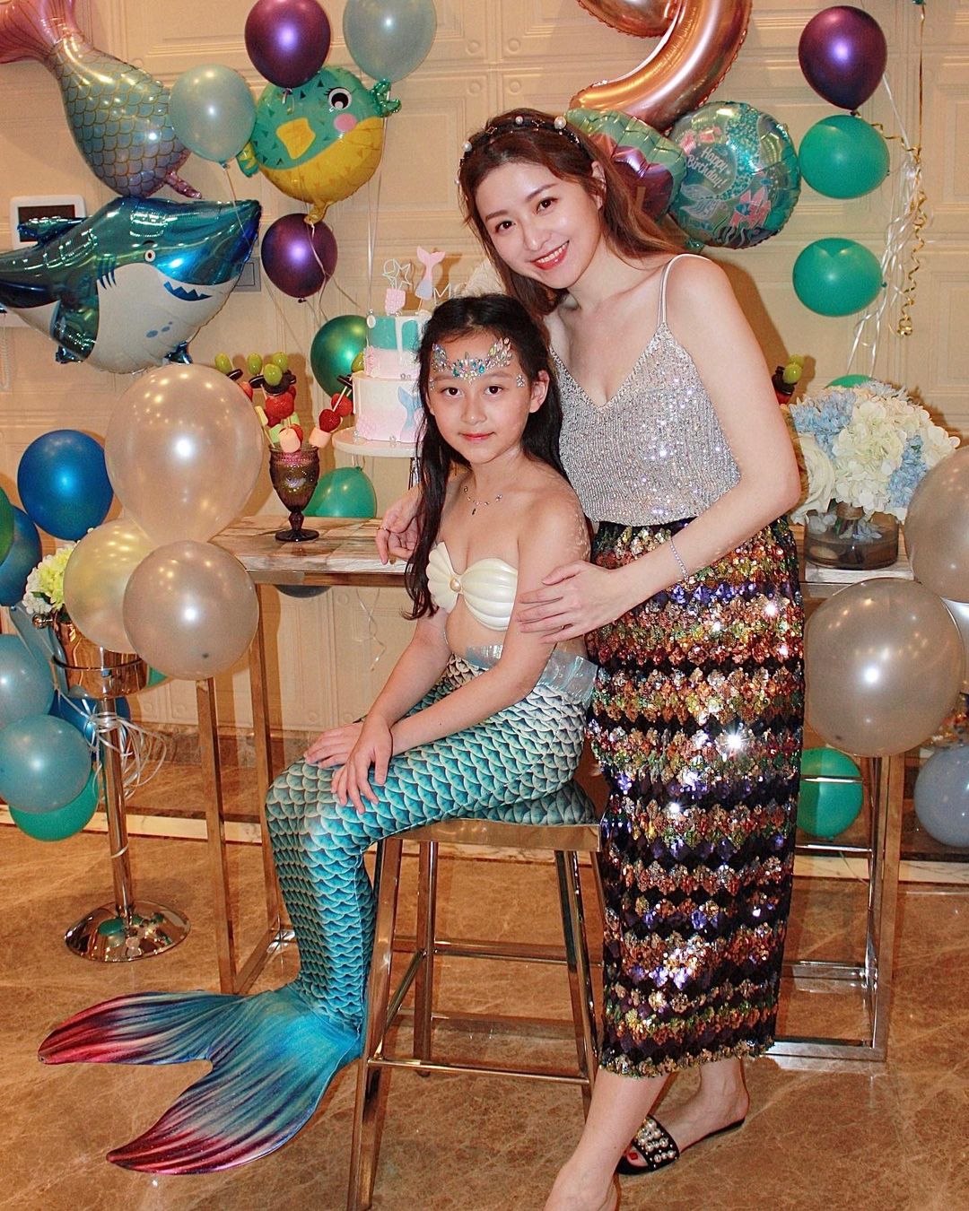 徐淑敏曾為囡囡辦美人魚主題生日會