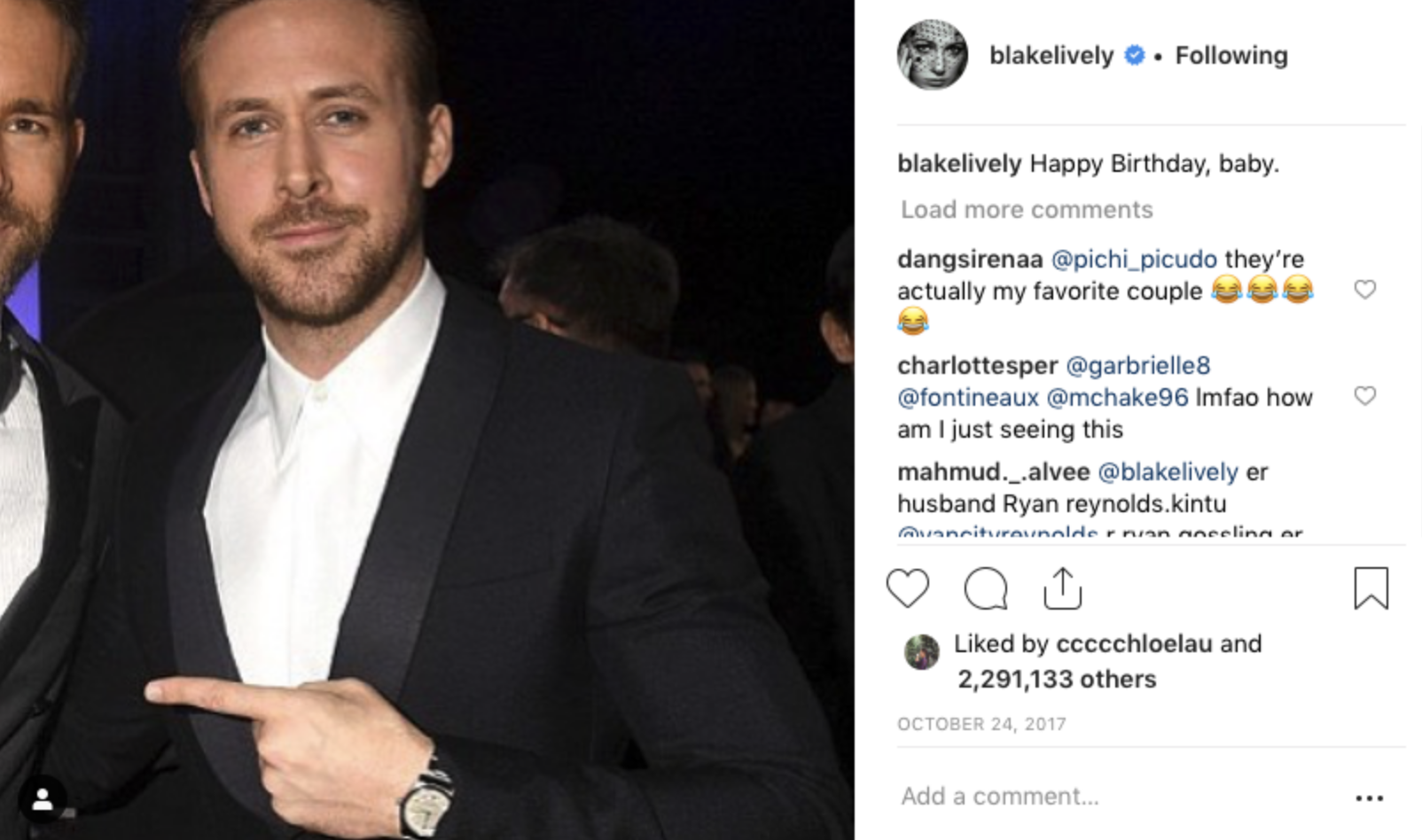 Blake Lively放Ryan Reynolds崩壞照