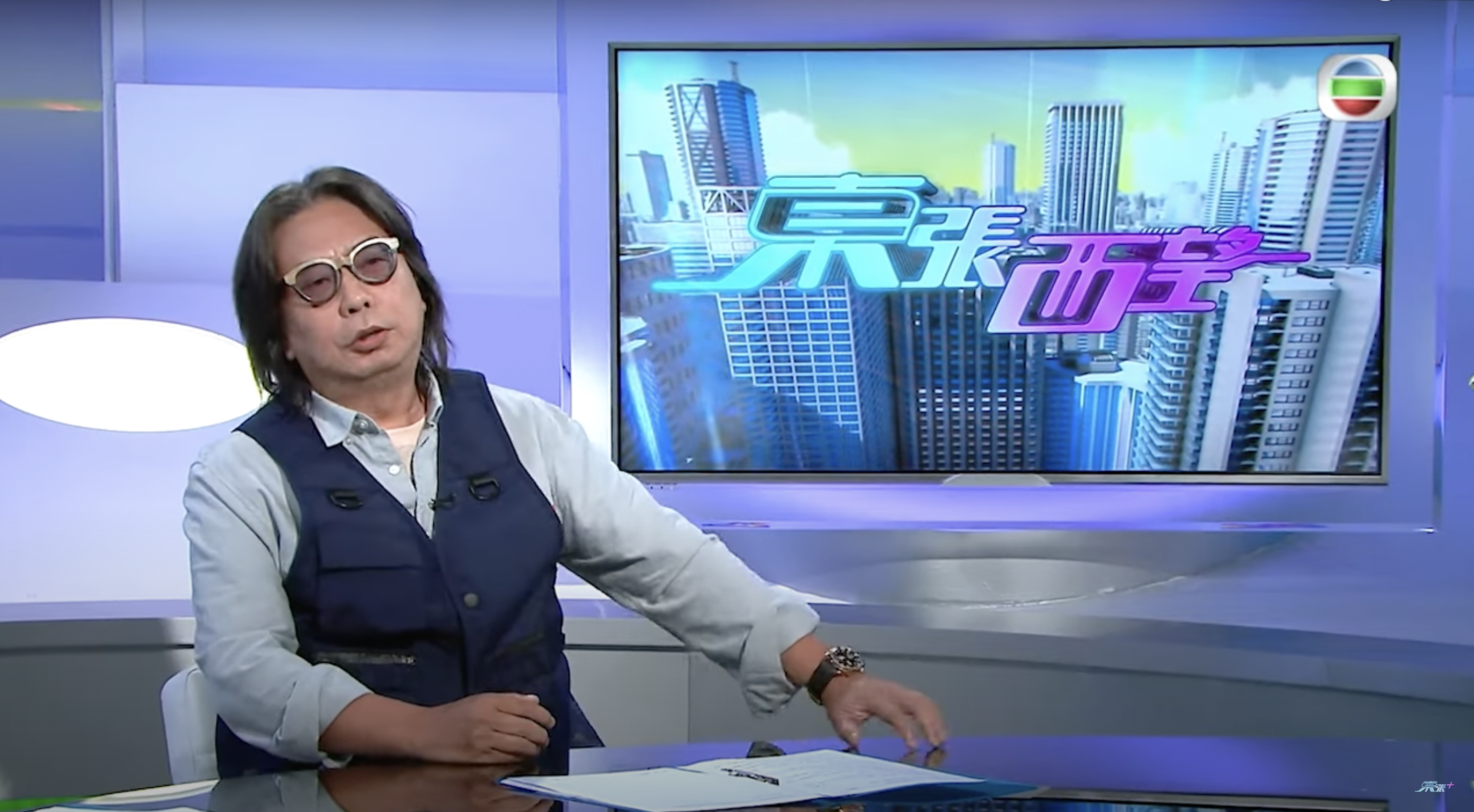 鮑姐、林敏驄和江美儀齊齊上《東張西望》為《下流上車族》做勢