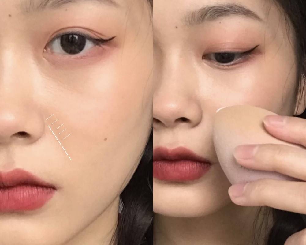 步驟四、法令紋