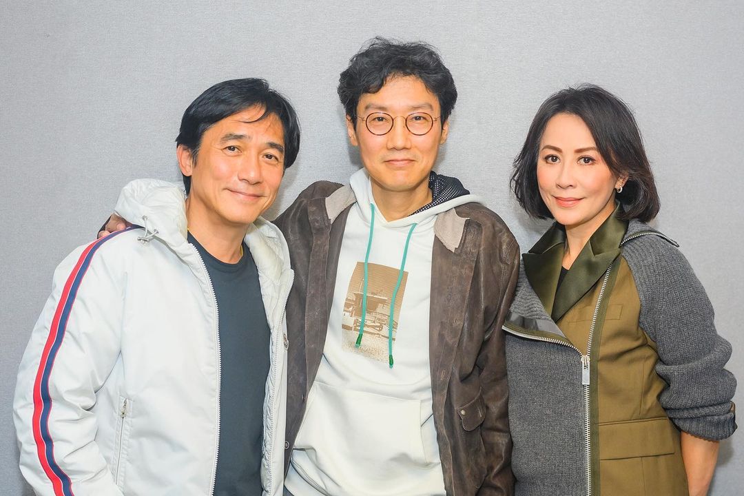 劉嘉玲就分享偉仔與NETFLIX《魷魚遊戲》導演黃東赫的合照