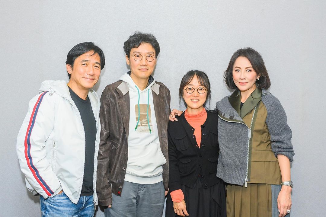 劉嘉玲、梁朝偉與《魷魚遊戲》團隊合照