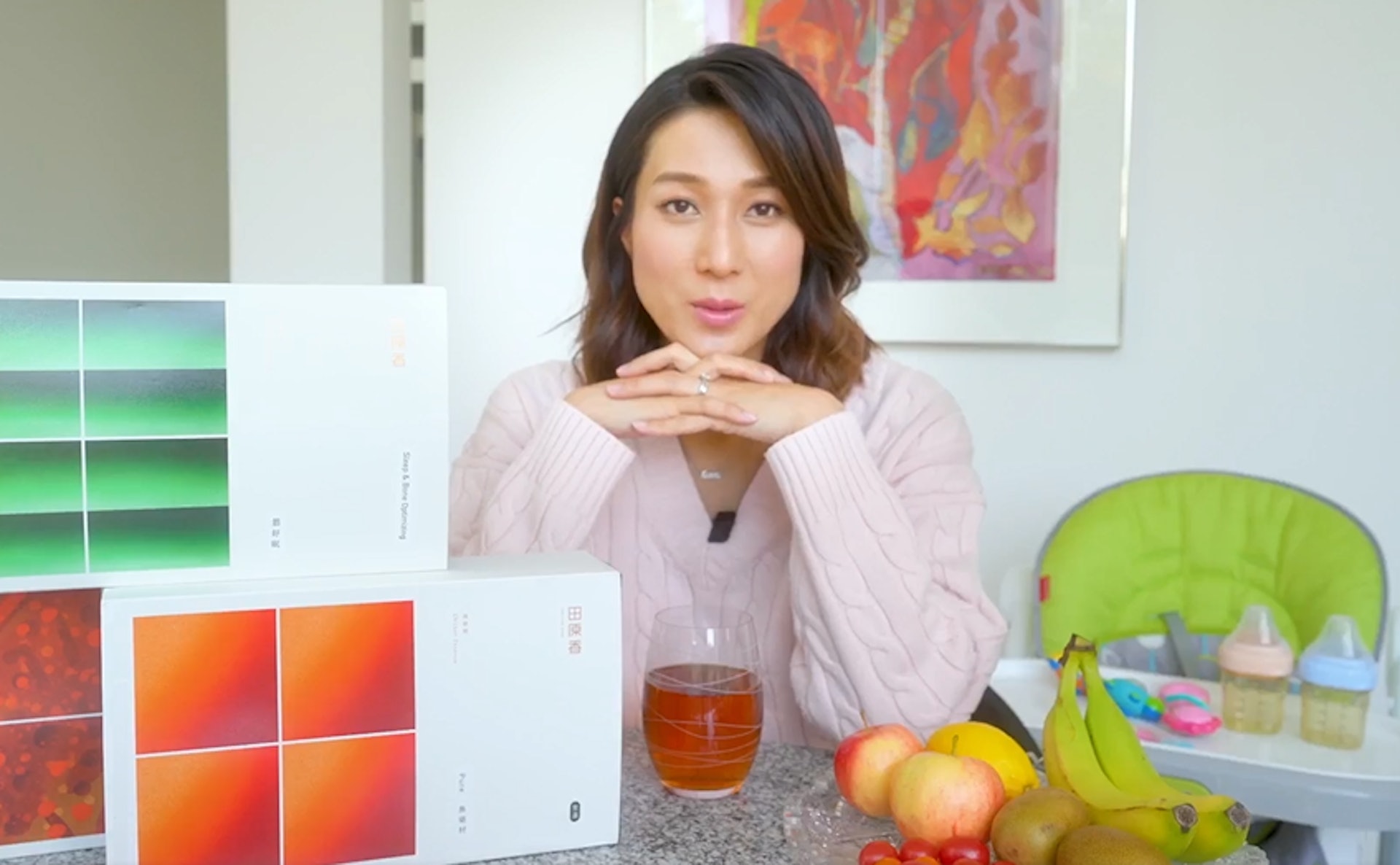 鍾嘉欣開Live分享即將分娩的心情。