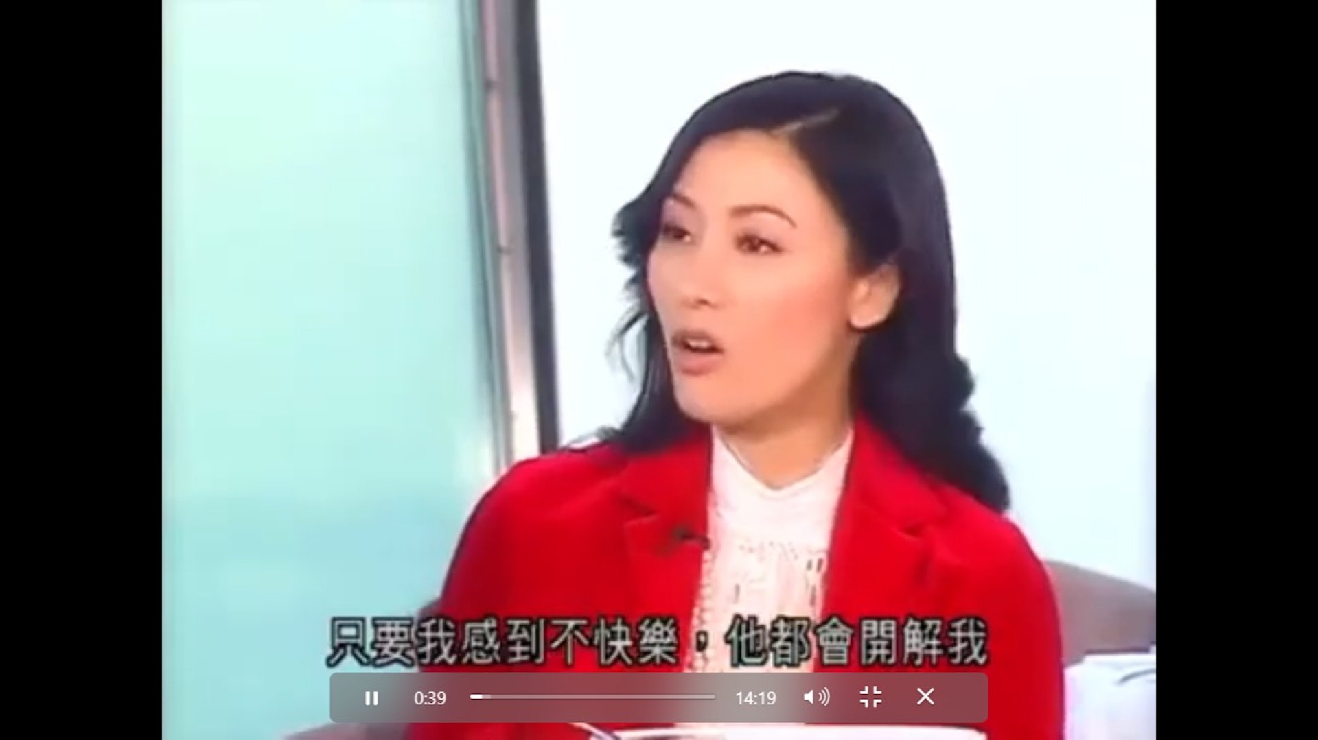 在訪談中,李嘉欣好感激大劉一直以來對她的愛護和照顧。