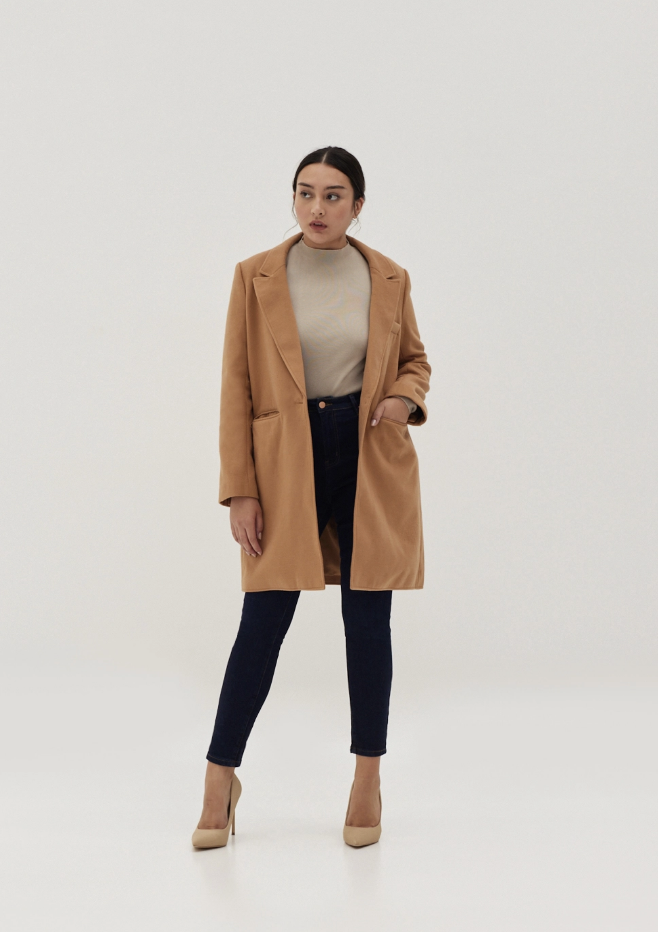 LOVE,BONITO Ingrid Classic Tailored Peak Lapel Coat