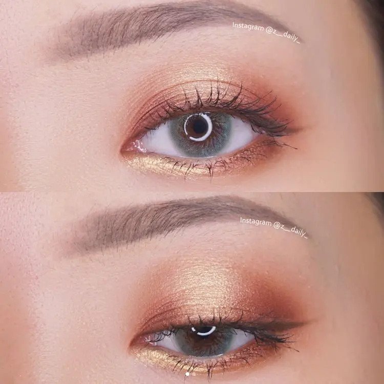 最後一個眼影畫法：分段法技巧，可營造出立體大眼效果，適合五官較扁平的女生。