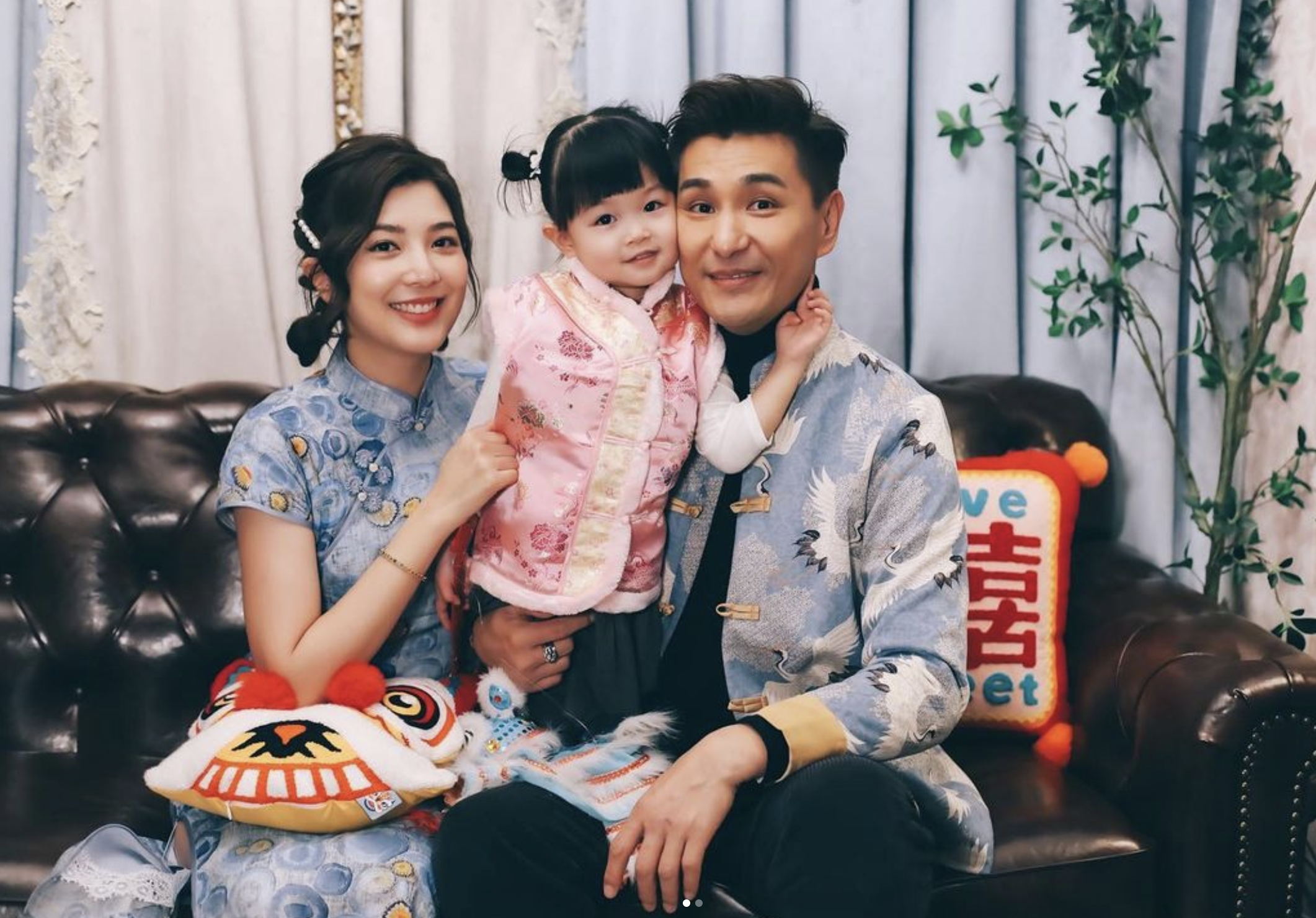 陳展鵬與老婆單文柔育有愛女小豬比