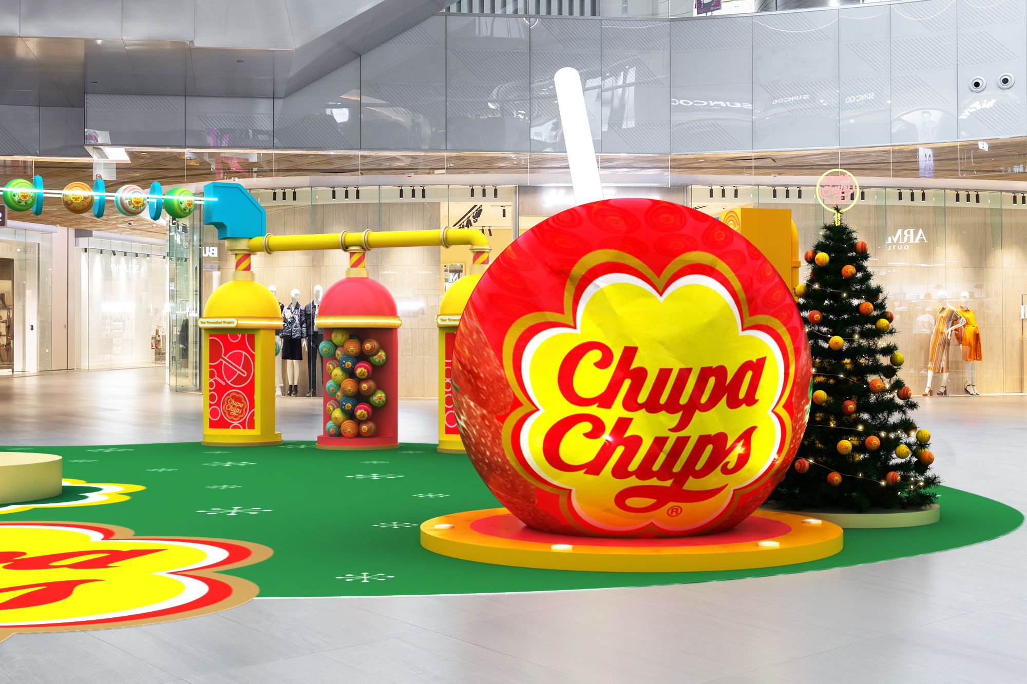 東薈城名店倉今年與世界知名糖果品牌Chupa Chups珍寶珠創意聯乘