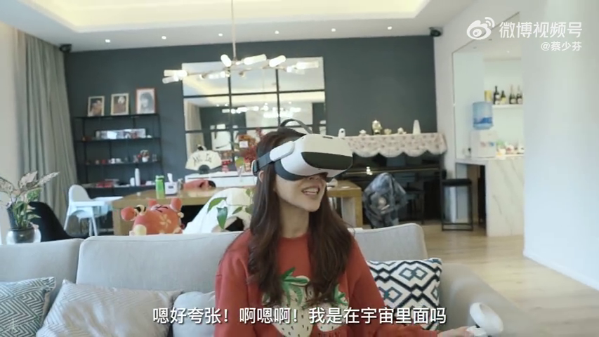 蔡少芬曾拍片分享自己的豪宅。